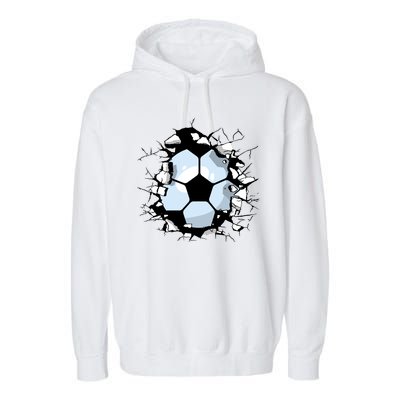 Soccer Ball Breakthrough Garment-Dyed Fleece Hoodie