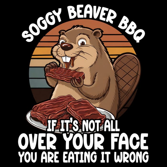 Soggy Beaver BBQ If It's Not All Over Your Face Beaver PosiCharge Competitor Tank
