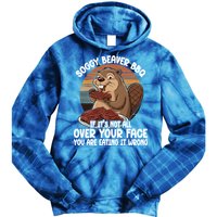 Soggy Beaver BBQ If It's Not All Over Your Face Beaver Tie Dye Hoodie