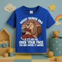 Soggy Beaver BBQ If It's Not All Over Your Face Beaver Toddler T-Shirt
