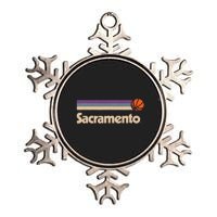 Sacramento Basketball BBall City California Sacramento Metallic Star Ornament