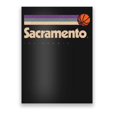 Sacramento Basketball BBall City California Sacramento Poster