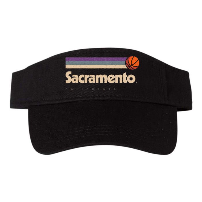 Sacramento Basketball BBall City California Sacramento Valucap Bio-Washed Visor