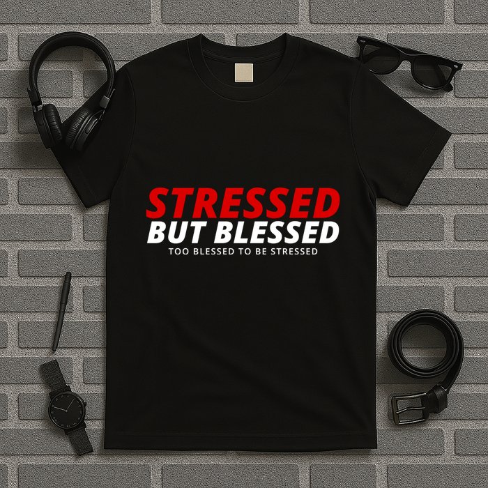 Stressed But Blessed Too Blessed To Be Stressed T-Shirt