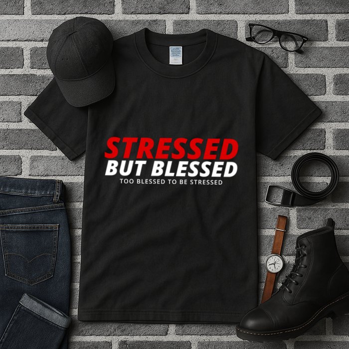 Stressed But Blessed Too Blessed To Be Stressed Tall T-Shirt