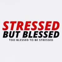 Stressed But Blessed Too Blessed To Be Stressed Garment-Dyed Sweatshirt