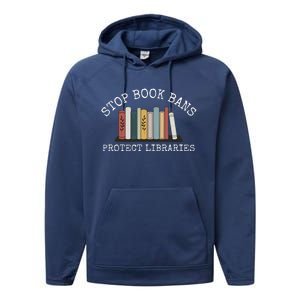 Stop Book Bans Librarian Performance Fleece Hoodie