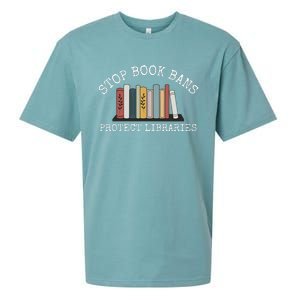 Stop Book Bans Librarian Sueded Cloud Jersey T-Shirt