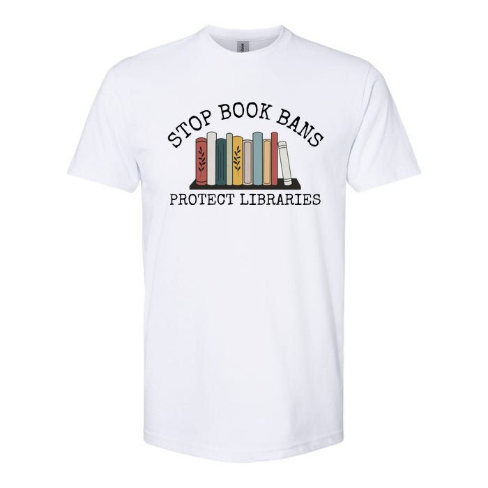 Stop Book Bans Librarian Softstyle CVC T-Shirt