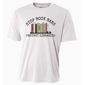 Stop Book Bans Librarian Cooling Performance Crew T-Shirt