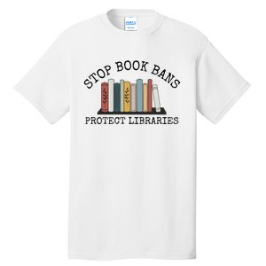 Stop Book Bans Librarian Tall T-Shirt