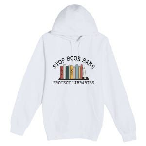 Stop Book Bans Librarian Premium Pullover Hoodie