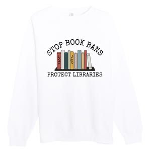 Stop Book Bans Librarian Premium Crewneck Sweatshirt