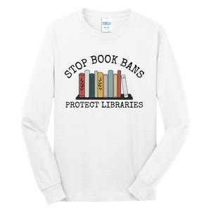 Stop Book Bans Librarian Tall Long Sleeve T-Shirt