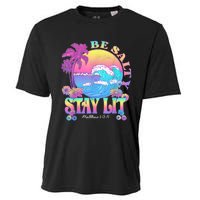 Summer Beach Be Salty Stay Lit Matthew 5:13 14 Cooling Performance Crew T-Shirt