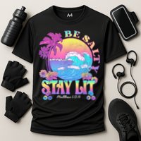 Summer Beach Be Salty Stay Lit Matthew 5:13 14 Cooling Performance Crew T-Shirt