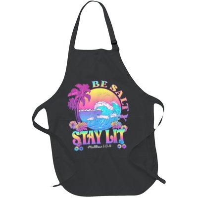 Summer Beach Be Salty Stay Lit Matthew 5:13 14 Apron