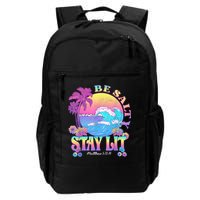 Summer Beach Be Salty Stay Lit Matthew 5:13 14 Backpack