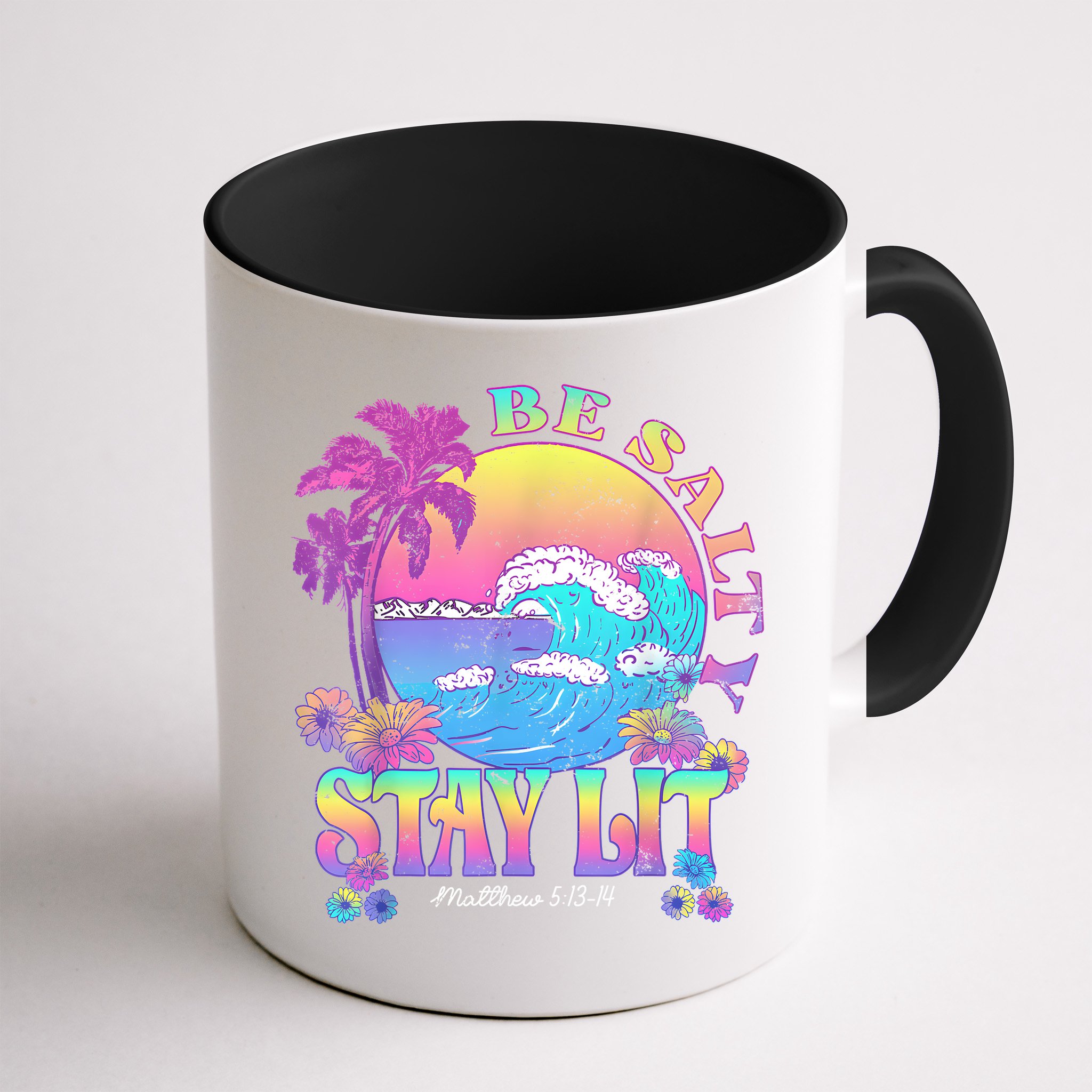 Summer Beach Be Salty Stay Lit Matthew 5:13 14 Mug