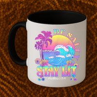 Summer Beach Be Salty Stay Lit Matthew 5:13 14 Mug