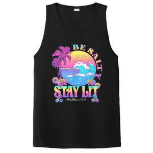 Summer Beach Be Salty Stay Lit Matthew 5:13 14 PosiCharge Competitor Tank