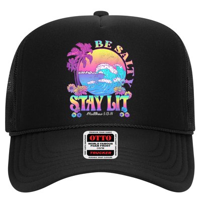 Summer Beach Be Salty Stay Lit Matthew 5:13 14 Hat