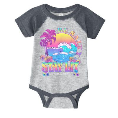 Summer Beach Be Salty Stay Lit Matthew 5:13 14 Infant Baby Jersey Bodysuit