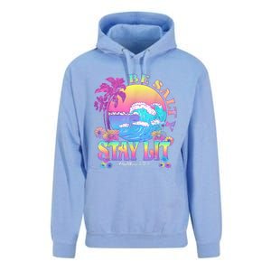 Summer Beach Be Salty Stay Lit Matthew 5:13 14 Unisex Surf Hoodie