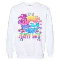 Summer Beach Be Salty Stay Lit Matthew 5:13 14 Garment-Dyed Sweatshirt