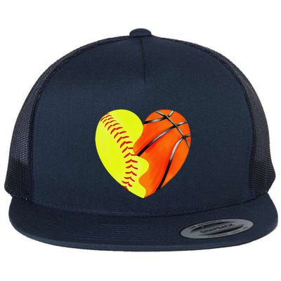 Softball Basketball Basketball Dad Softball Mom Flatbill Hat