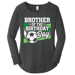 Soccer Birthday Birthday Brother Soccer Birthday Women's Perfect Tri Tunic Long Sleeve Shirt