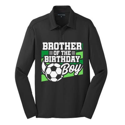 Soccer Birthday Birthday Brother Soccer Birthday Silk Touch Performance Long Sleeve Polo