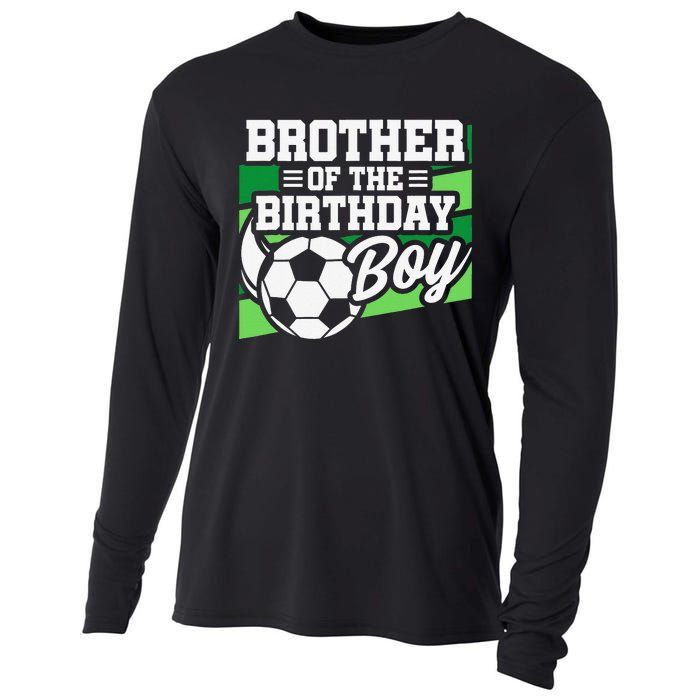 Soccer Birthday Birthday Brother Soccer Birthday Cooling Performance Long Sleeve Crew