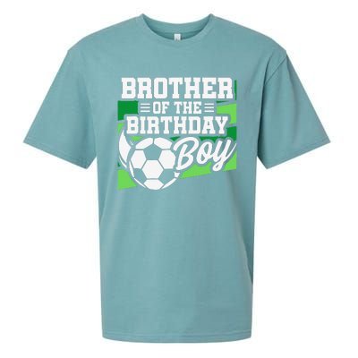 Soccer Birthday Birthday Brother Soccer Birthday Sueded Cloud Jersey T-Shirt