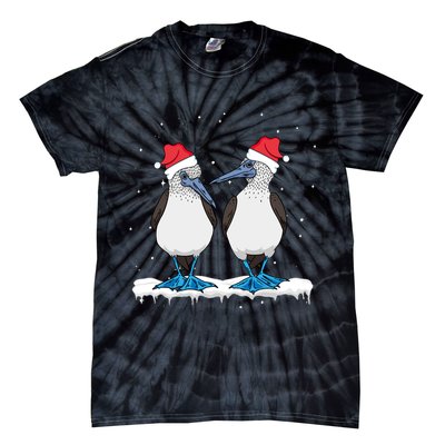 Seabirds Bluefooted Booby Bird Lover Christmas Tie-Dye T-Shirt