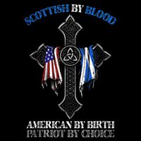 Scottish By Blood American By Birth Cross Flag Hoodie