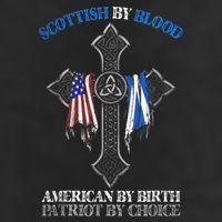 Scottish By Blood American By Birth Cross Flag Adult Drive Performance Visor
