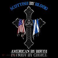 Scottish By Blood American By Birth Cross Flag Visor