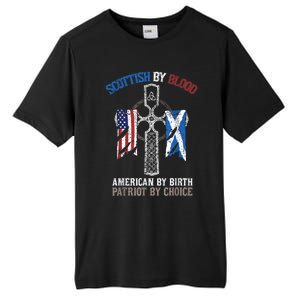 Scottish By Blood American By Birth Patriot By Choice Tall Fusion ChromaSoft Performance T-Shirt