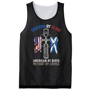 Scottish By Blood American By Birth Patriot By Choice Mesh Reversible Basketball Jersey Tank