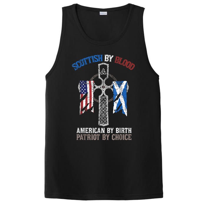 Scottish By Blood American By Birth Patriot By Choice PosiCharge Competitor Tank