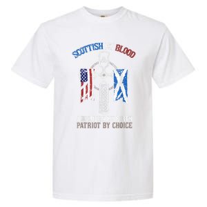 Scottish By Blood American By Birth Patriot By Choice Garment-Dyed Heavyweight T-Shirt