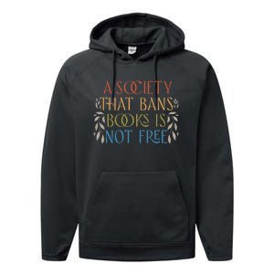 Stop Book Banning Protect Libraries Ban Books Not Bigots Performance Fleece Hoodie