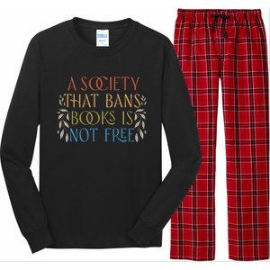 Stop Book Banning Protect Libraries Ban Books Not Bigots Long Sleeve Pajama Set