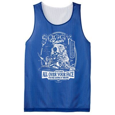 Soggy Beaver Bbq ItS Over Face The Beaver Mesh Reversible Basketball Jersey Tank