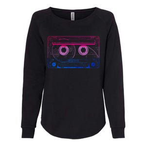 Subtle Bisexual Bi Pride Flag Cassette Womens California Wash Sweatshirt