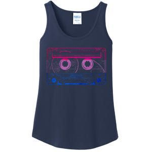 Subtle Bisexual Bi Pride Flag Cassette Ladies Essential Tank