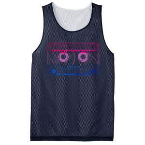 Subtle Bisexual Bi Pride Flag Cassette Mesh Reversible Basketball Jersey Tank