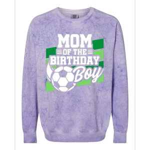 Soccer Birthday - Birthday Mom - Boy Soccer Birthday Colorblast Crewneck Sweatshirt