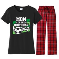 Soccer Birthday - Birthday Mom - Boy Soccer Birthday Women's Flannel Pajama Set